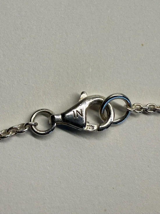 Silpada Black Agate Pendant Necklace Sterling Silver Long 30” Statement - Picture 6 of 6